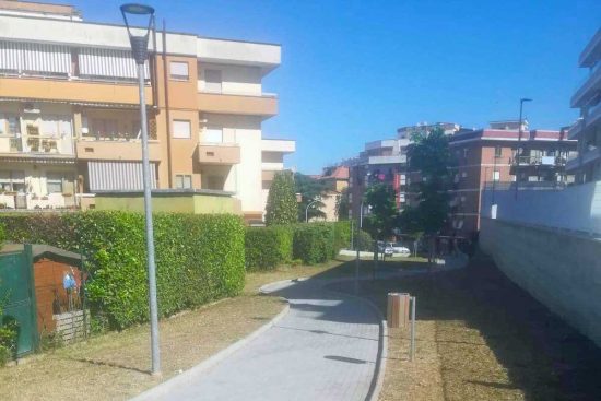 Viterbo - Il collegamento pedonale tra via Monti Cimini e via Monte Nevoso