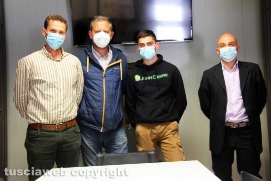 Viterbo - L'agronomo Gino Sebastiani, l'imprenditore Danilo Camilli, il figlio Gabriele e il consulente del lavoro Paolo Tozzi