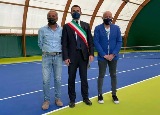 Civita Castellana - L'inaugurazione del campo da tennis del Ct Davis '76