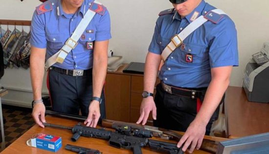 Carabinieri - Le armi sequestrate