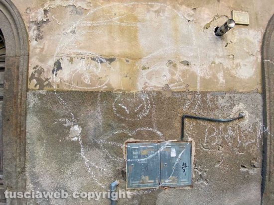 Viterbo - Il graffito che ritrae Cheikh Ahmadou Bamba, Serigne Touba