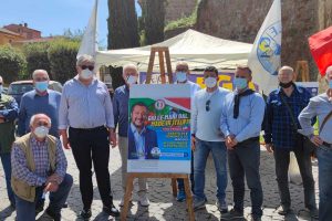 Viterbo - La campagna #Mangiacomeparli della Lega