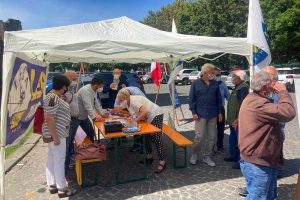 Viterbo - La campagna #Mangiacomeparli della Lega