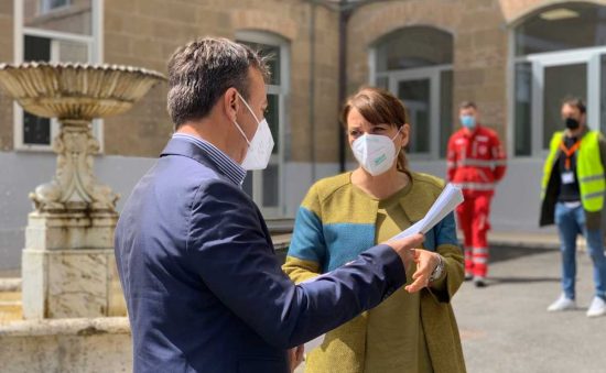 L'incontro di Bachiocchi (FdI) e Donetti