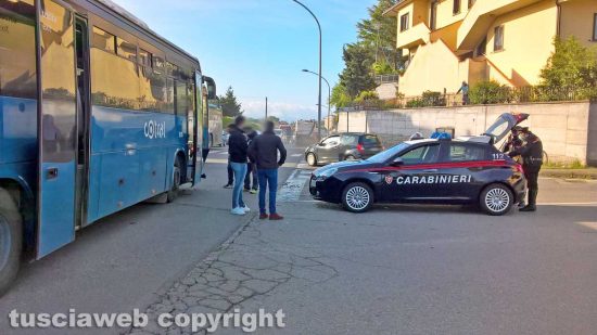 Montefiascone - Scontro auto-pullman