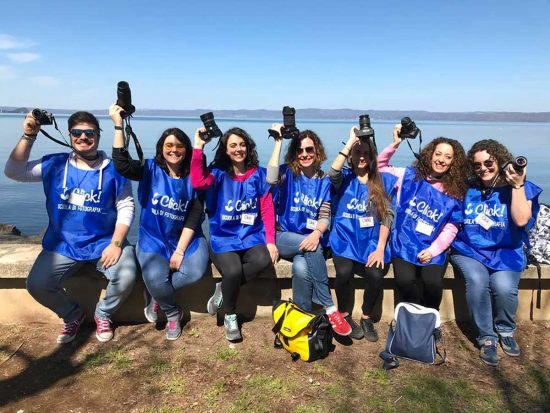 Gli studenti fotografi dell'associazione Click al lago