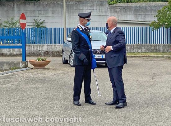 Viterbo - Il colonnello Andrea Antonazzo e il prefetto Giovanni Bruno