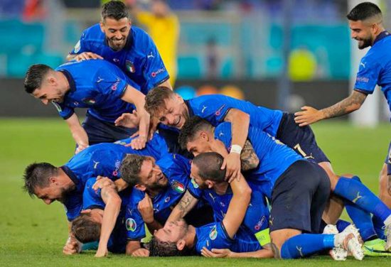 Nazionale italiana - Esultanza dopo il gol