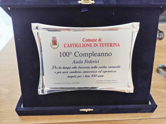 Castiglione in Teverina - Auda Federici compie 100 anni 