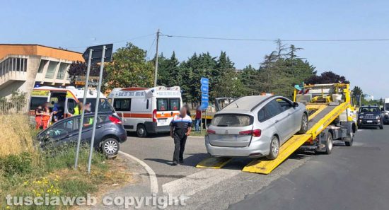 Acquapendente - L'incidente stradale sulla Cassia