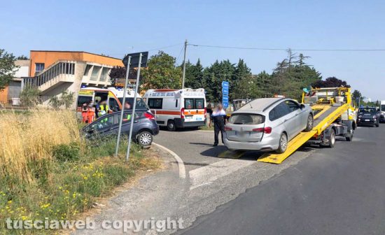 Acquapendente - L'incidente stradale sulla Cassia