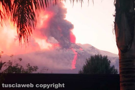 L'Etna in attività