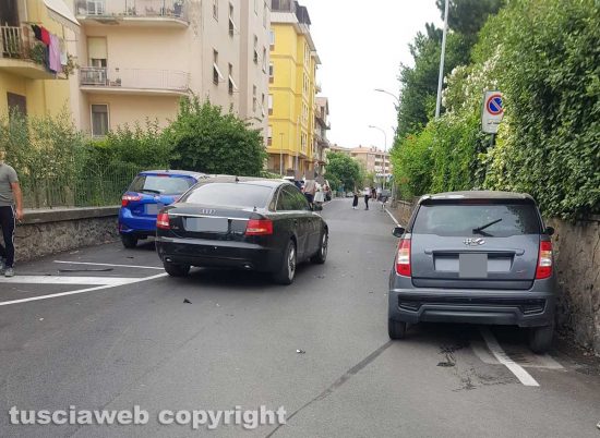 Viterbo - Scontro tra via Istria e via Pola