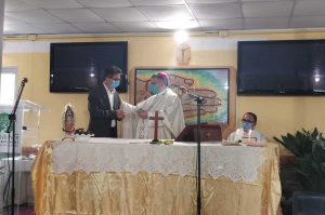 Tarquinia - L'arcivescovo Josè Rodriguez Carballo alla  cittadella di Semi di Pace