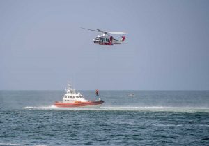 Un'esercitazione della guardia costiera