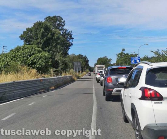 Monte Romano - Traffico interrotto per gara ciclistica