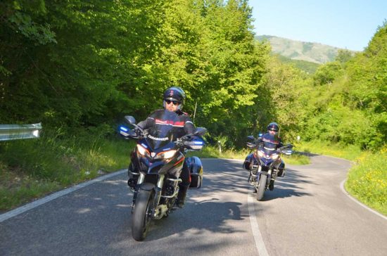 Rieti - Le nuove moto a disposizione dei carabinieri