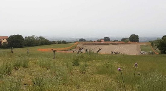 Montefiascone - Allevamento intensivo di galline ovaiole - Inizio cantiere