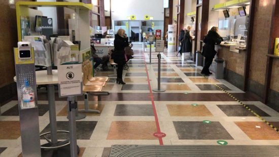 Viterbo - L'ufficio postale di via Ascenzi