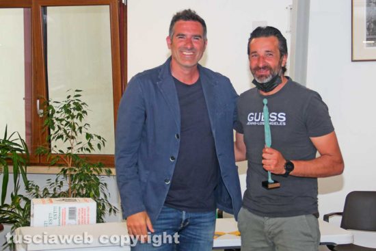 Sport - Calcio - Il premio Etrusco - Lucarelli e Capotosto