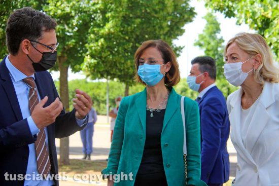 Viterbo - La ministra Marta Cartabia in visita al Giardino della solidarietà