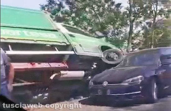 Viterbo - Incidente sulla Cassia Nord