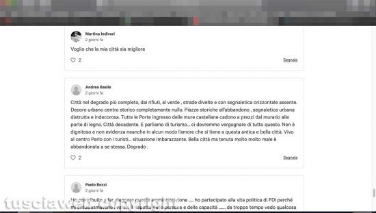 Viterbo - La petizione di Tusciaweb - I commenti