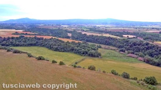 Viterbo - Castel d'Asso vista dall'alto
