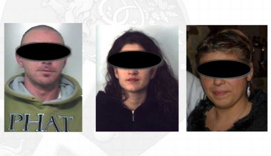 V.P. 40enne, C. M. 38enne e K.S. 29enne