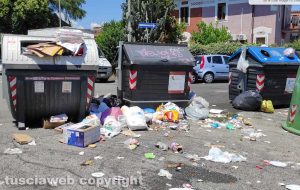 Roma - Cassonetti dell'immondizia