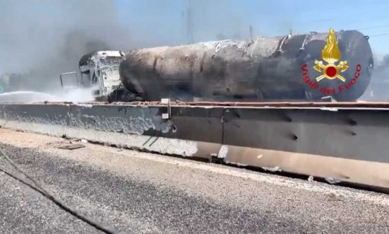 Piacenza - Incidente tra mezzi pesanti sull'A1