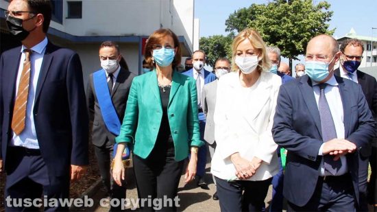 Viterbo - La ministra Marta Cartabia in visita al Giardino della solidarietà