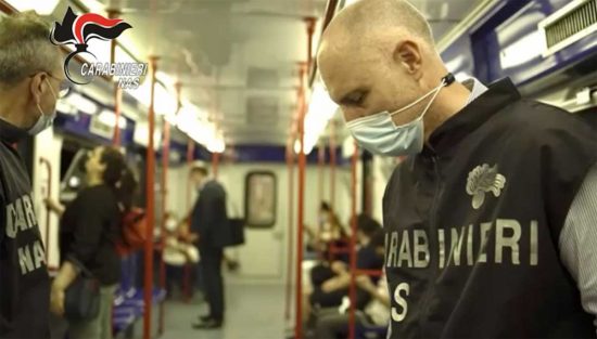 Controlli dei Nas sul corretto uso delle mascherine