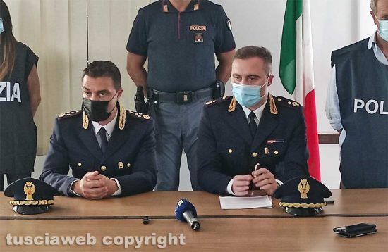 Viterbo - Questura - Roberto D'Amico e Alessandro Tundo