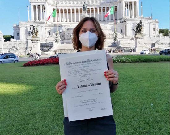 Valentina Vettori nominata Cavaliere della Repubblica