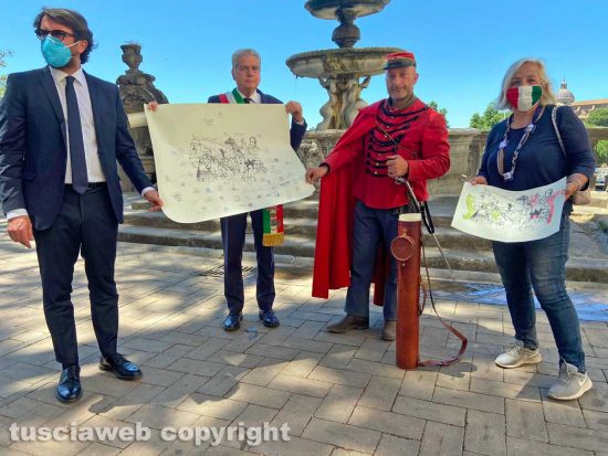 Viterbo - Marco De Carolis, Giovanni Arena, Carlo Chiariglione e Alessandra Croci