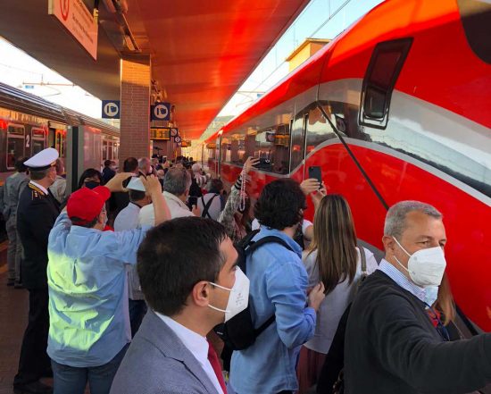Il Frecciarossa arriva a Orte