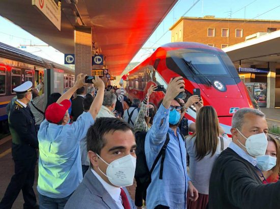 Il Frecciarossa arriva a Orte