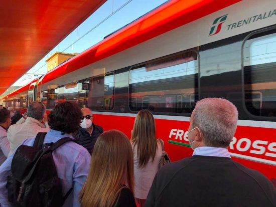 Il Frecciarossa arriva a Orte