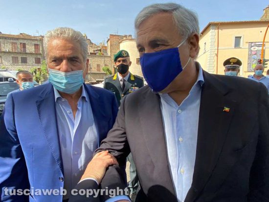 Il sindaco di Viterbo Arena e Tajani