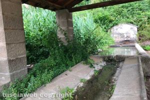 Viterbo - Lo storico lavatoio della famiglia Chigi