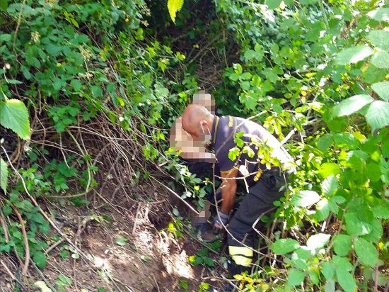 Castiglione in Teverina - Vigili del fuoco - Il recupero dell'uomo disperso