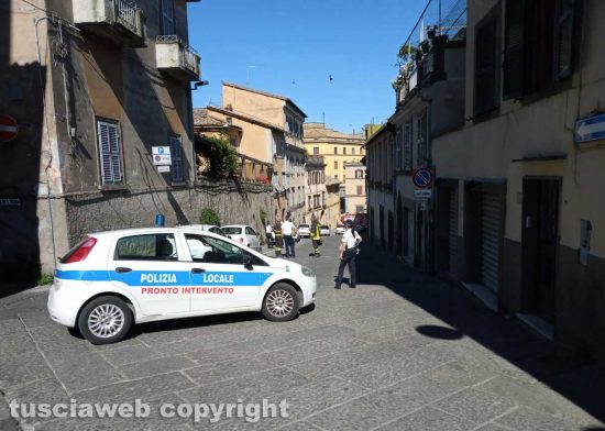 Viterbo - Fuga di gas in via Santa Rosa