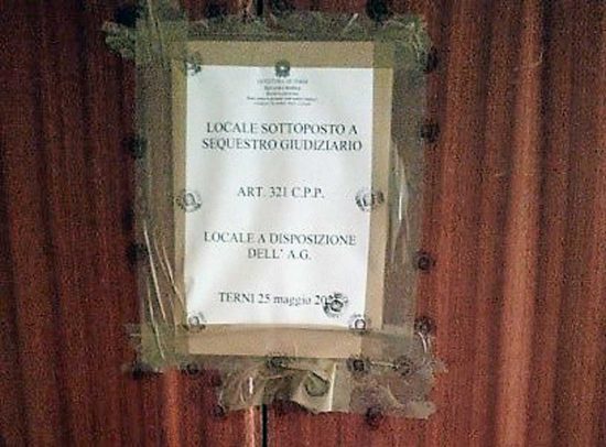 Terni - Polizia - L'appartamento sequestrato