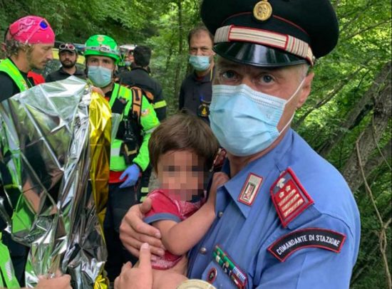 Mugello - Nicola Tanturli in braccio al carabiniere