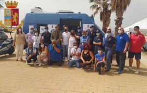 Civitavecchia - Polizia - Il camper rosa