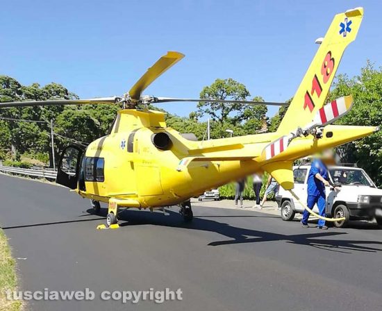 L'elisoccorso in azione