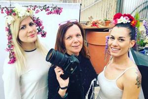 La social media manager Serena Gargano con Martina Agostini