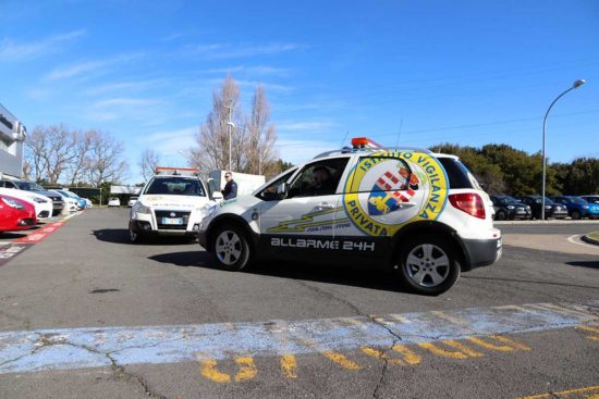 Viterbo - Pattuglia di pronto intervento dell'Istituto di vigilanza privata