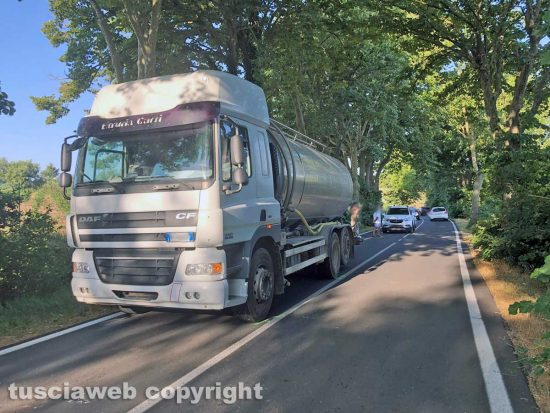 San Lorenzo Nuovo - L'incidente stradale sulla Maremmana